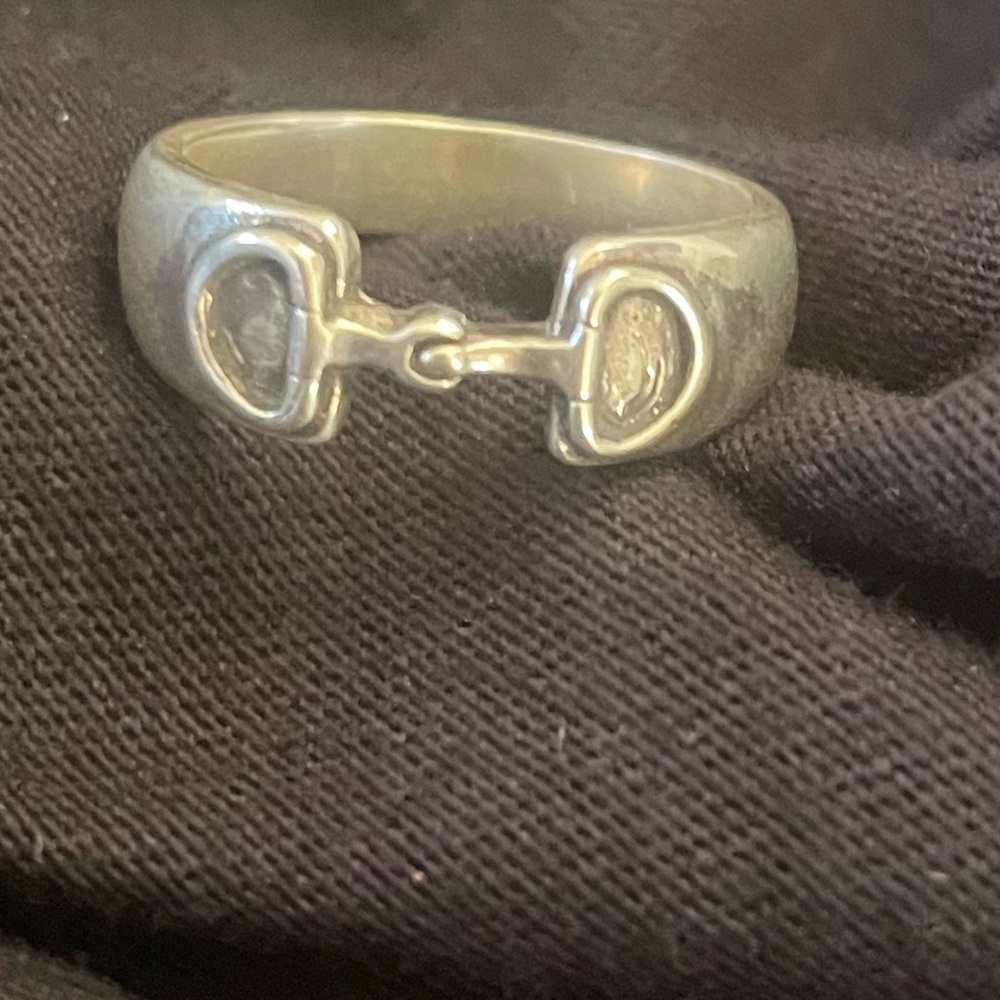 New-Sterling Silver D-Ring Snaffle Bit Ring - image 2